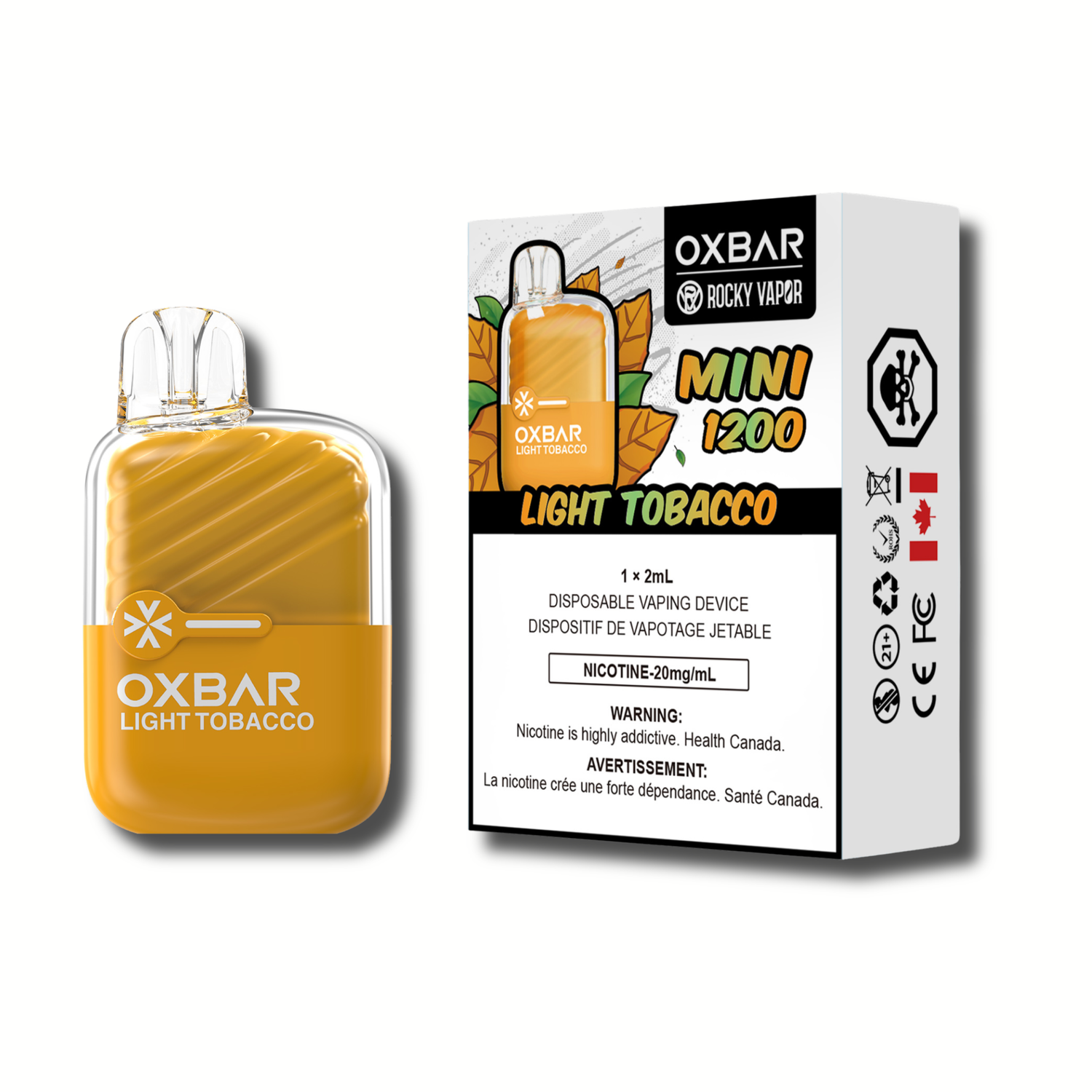 Rocky Vapor Oxbar Mini 1200 (5pc/Carton) [Federal]