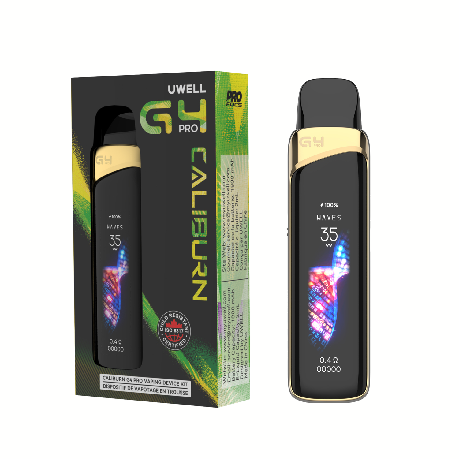 UWELL CALIBURN G4 PRO POD KIT [CRC]