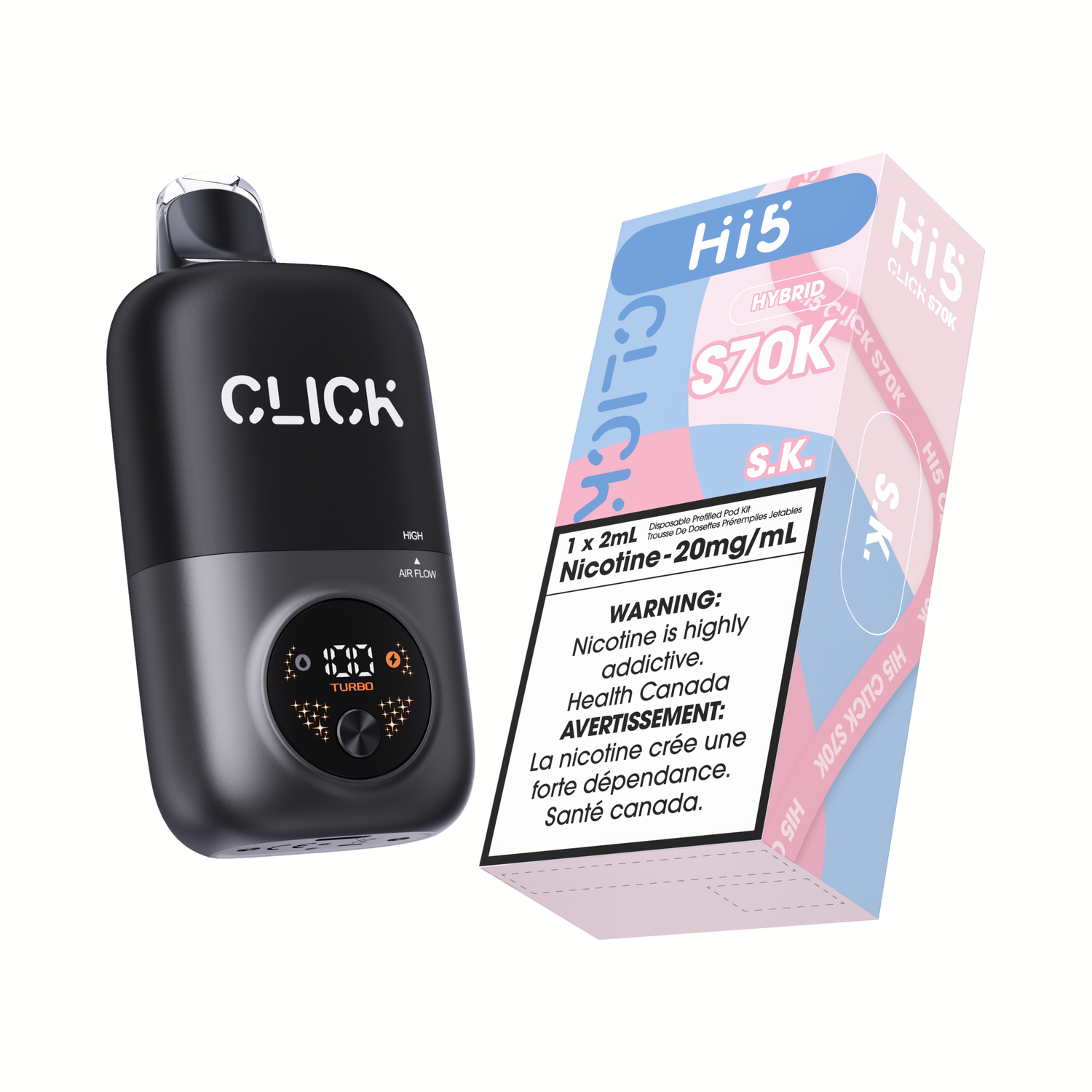 Hi5 Click S70K (4pc/Carton) [Federal] {Starter Kit}