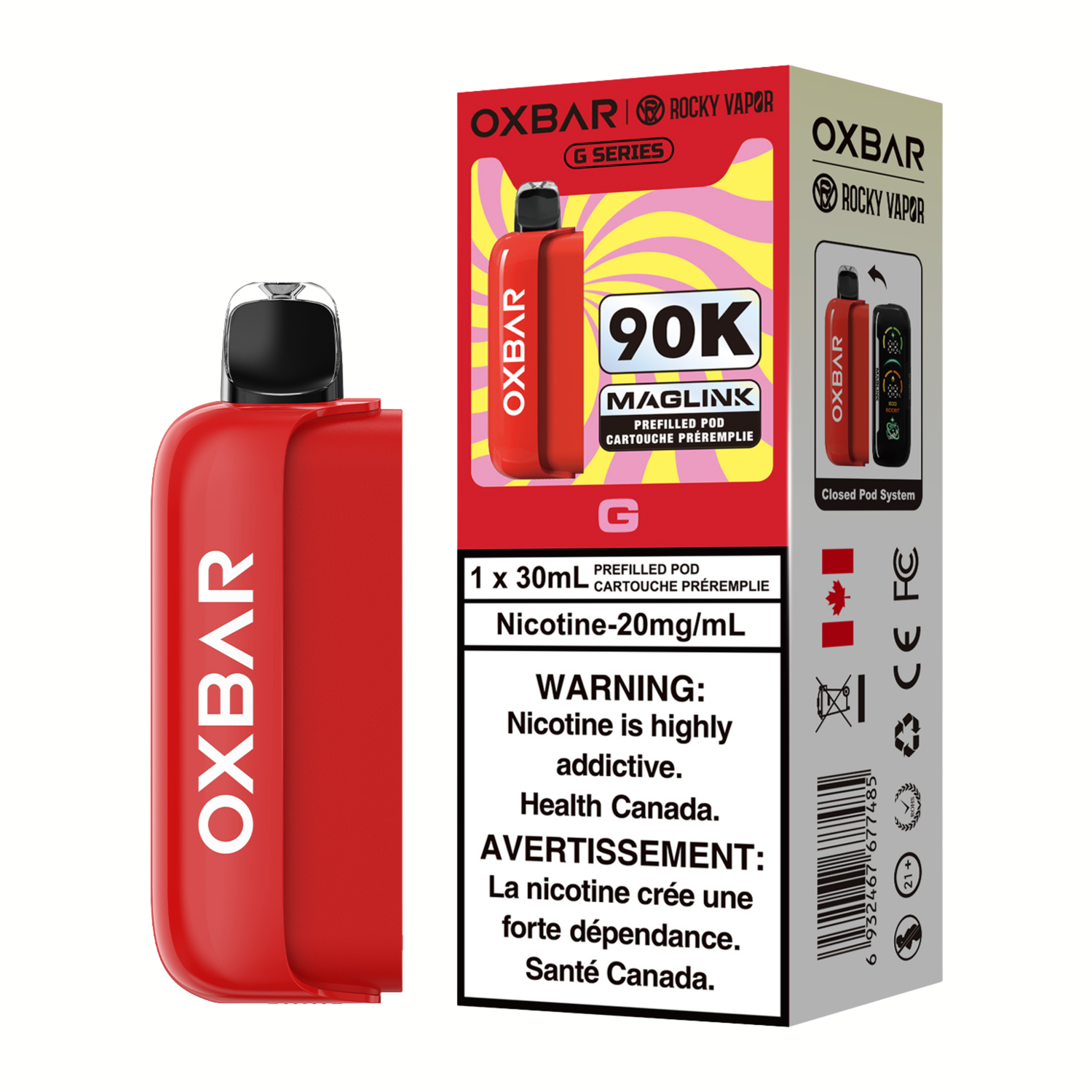 Rocky Vapor Oxbar Maglink (4pc/Carton) [Federal] {Prefilled Pods}