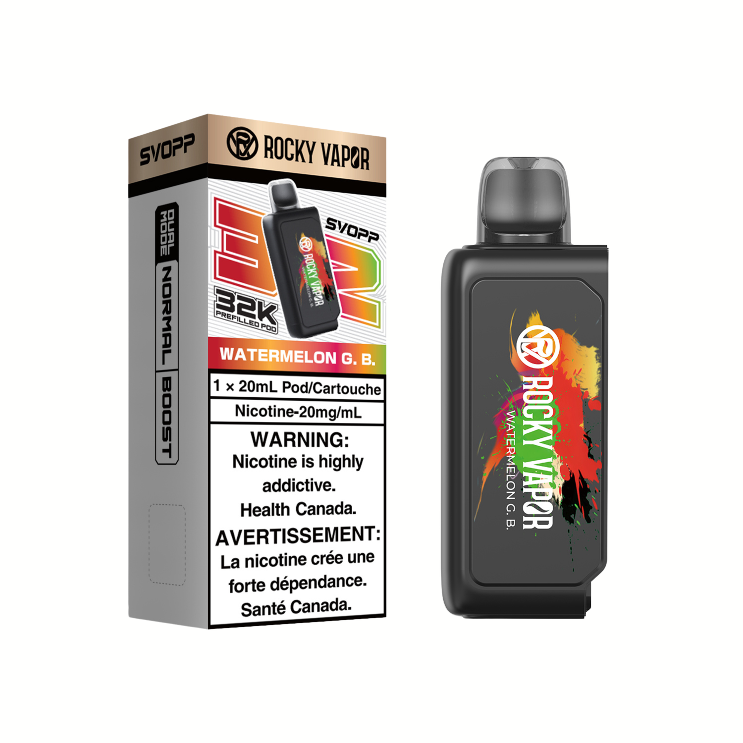 Rocky Vapor Svopp [Prefilled Pod] 32K (4pc/Carton) [Federal]