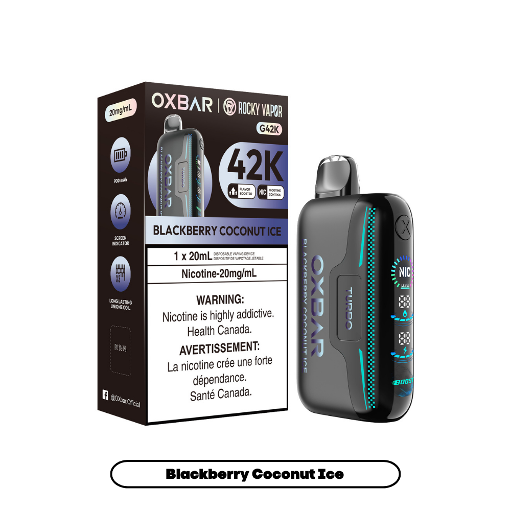 Rocky Vapor Oxbar G42K - Blackberry Coconut Ice (4pc/Carton) [Federal]