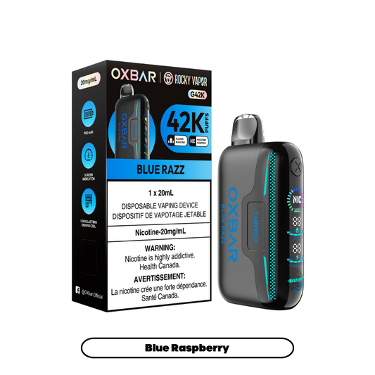 Rocky Vapor Oxbar G42K - Blue Raspberry (4pc/Carton) [Federal]