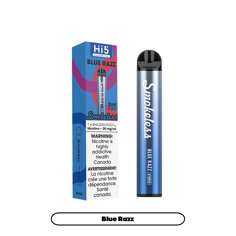 Hi5 Smokeless - Blue Razz (6pc/Carton) [Federal]