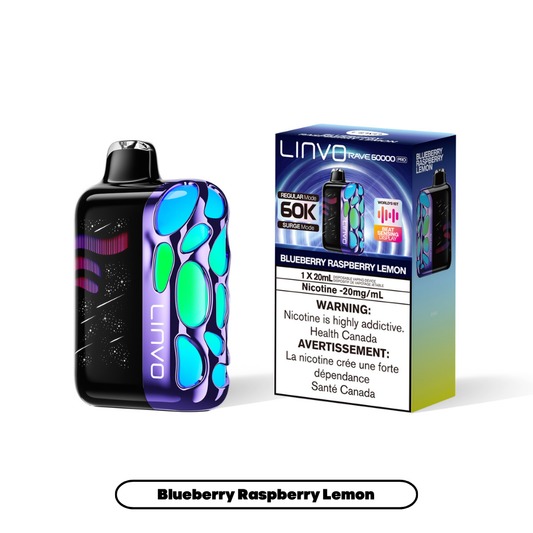 Linvo Rave 60000 Pro - Blueberry Raspberry Lemon (4pc/Carton) [Federal]