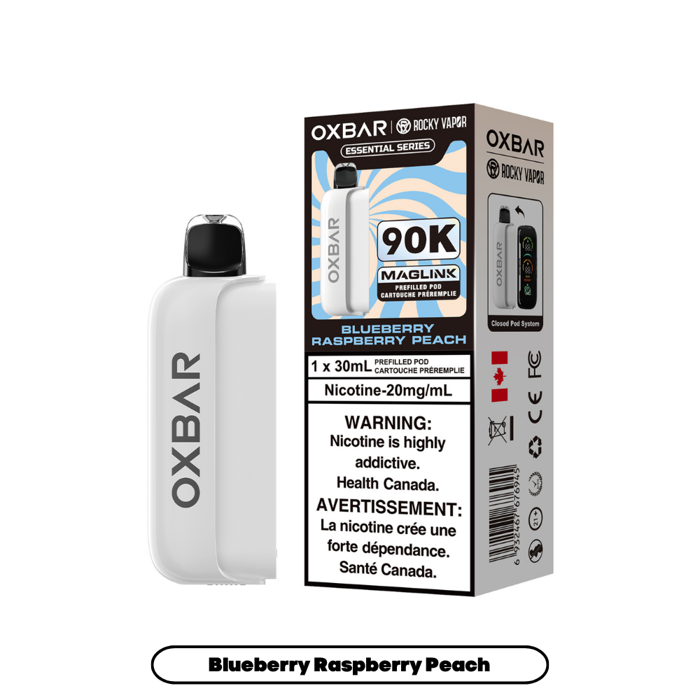 Rocky Vapor Oxbar Maglink - Essential Series - Blueberry Raspberry Peach (4pc/Carton) [Federal] {Prefilled Pods}