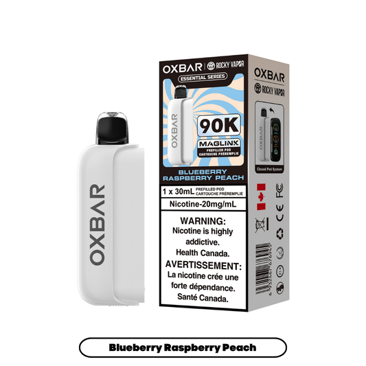 Rocky Vapor Oxbar Maglink - Essential Series - Blueberry Raspberry Peach (4pc/Carton) [Federal] {Prefilled Pods}