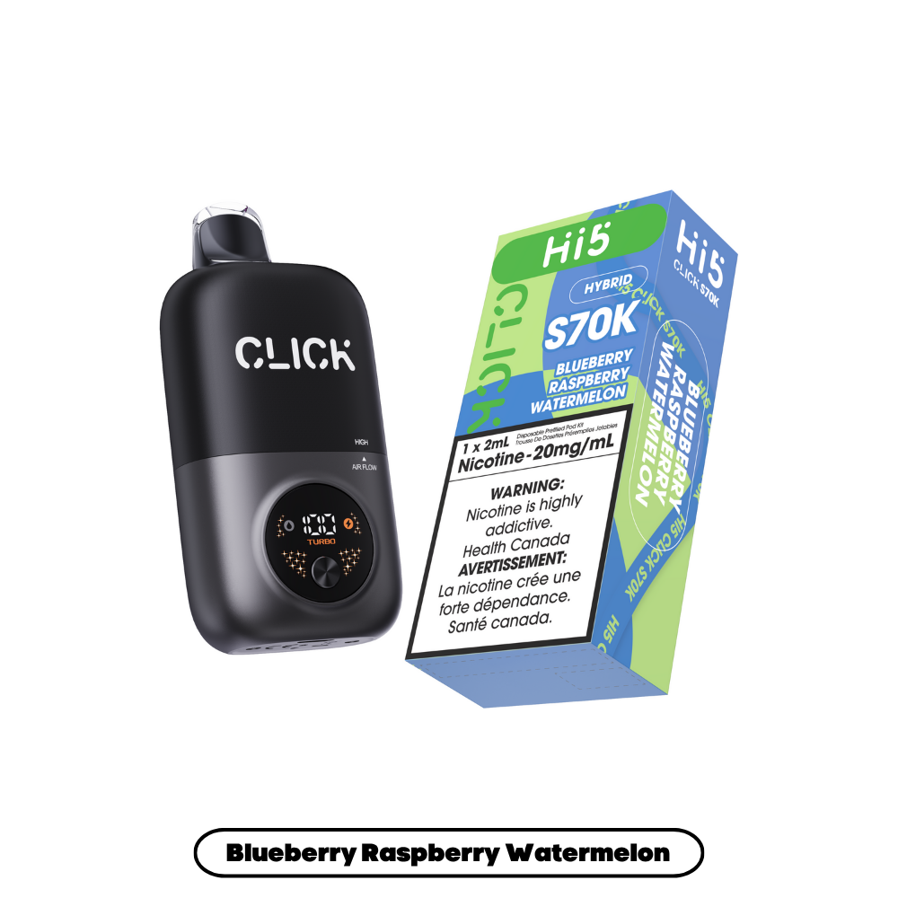 Hi5 Click S70k -  Blueberry Raspberry Watermelon (4pc/Carton) {Starter Kit} [Federal]