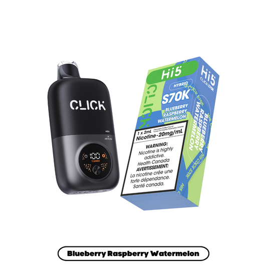 Hi5 Click S70k -  Blueberry Raspberry Watermelon (4pc/Carton) {Starter Kit} [Federal]