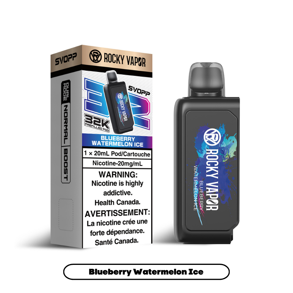Rocky Vapor Svopp [Prefilled Pods] 32K - Blueberry Watermelon Ice (4pc/Carton) [Federal]