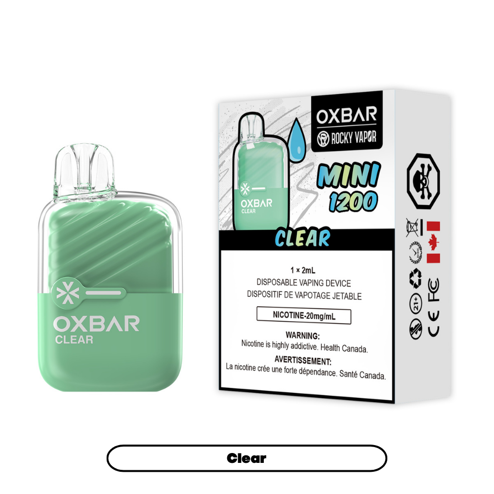 Rocky Vapor Oxbar Mini 1200 - Clear (5pc/Carton) [Federal]