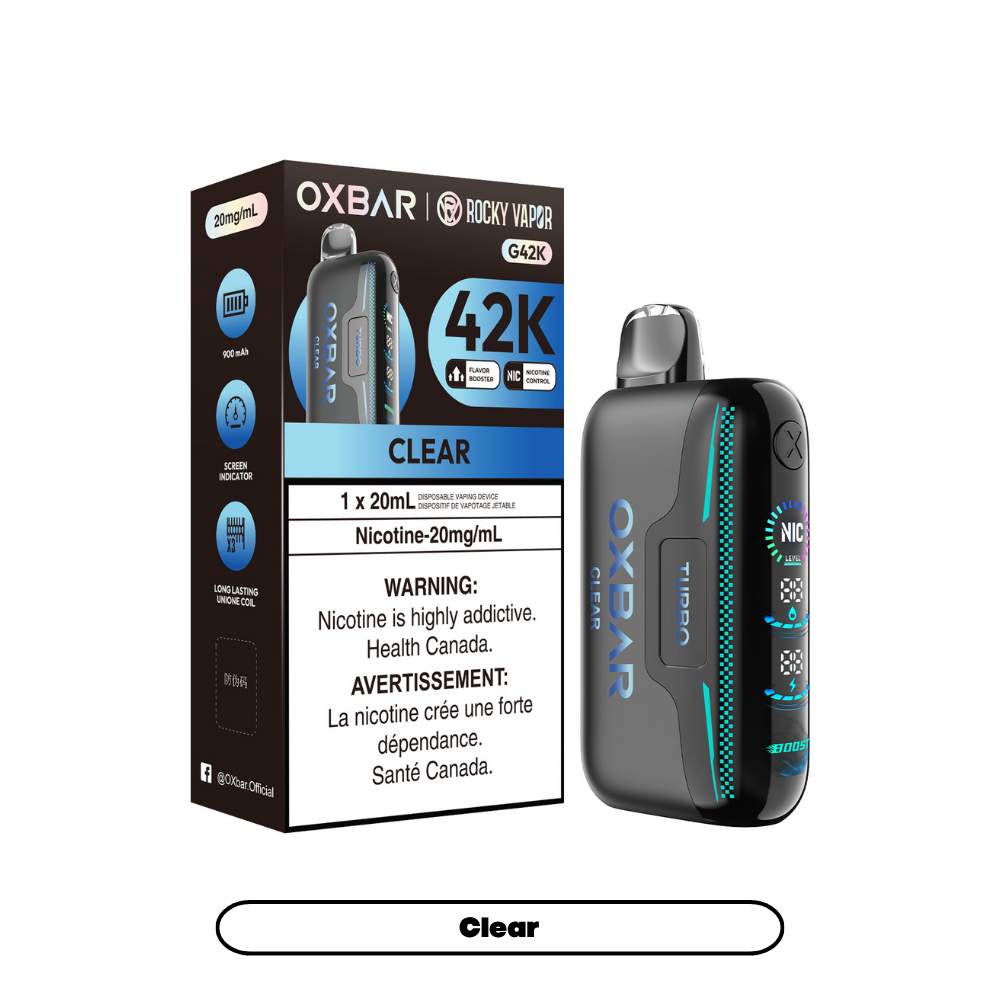 Rocky Vapor Oxbar G42K - Clear (4pc/Carton) [Federal]