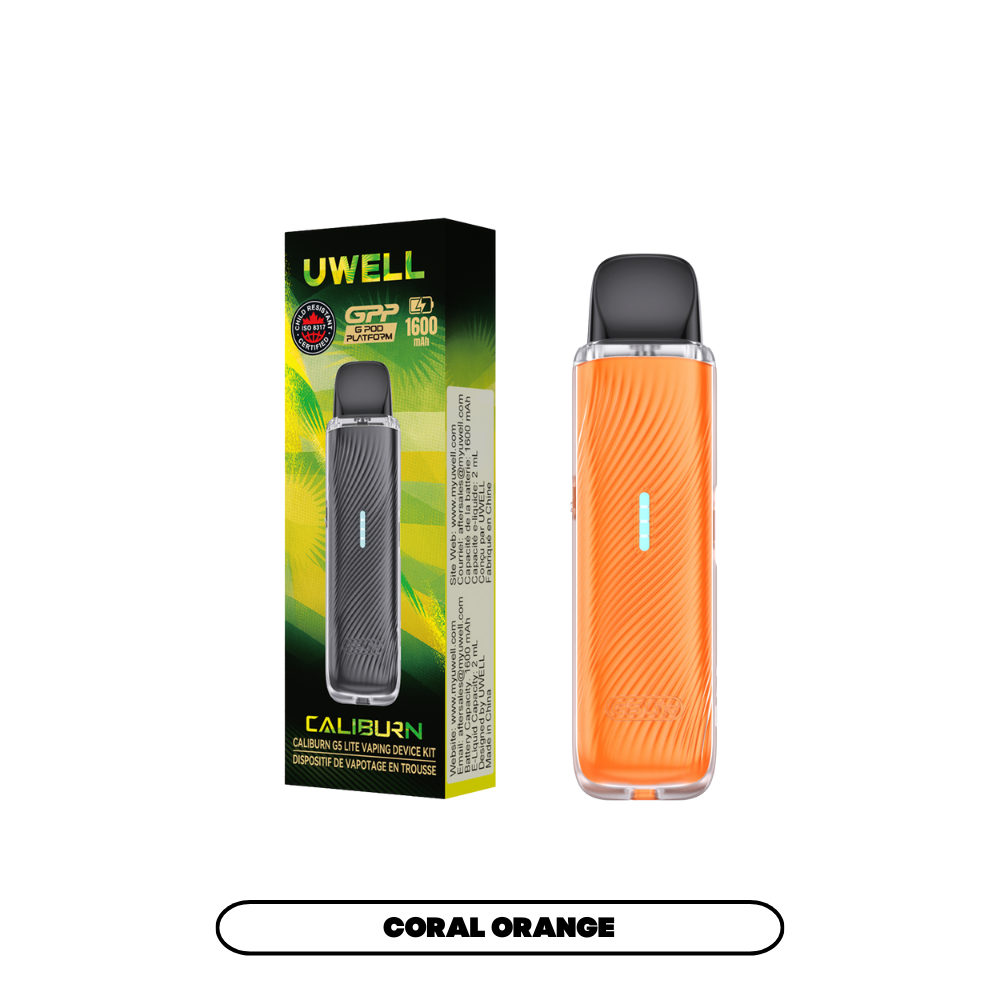 UWELL CALIBURN G5 LITE POD KIT [CRC] - CORAL ORANGE