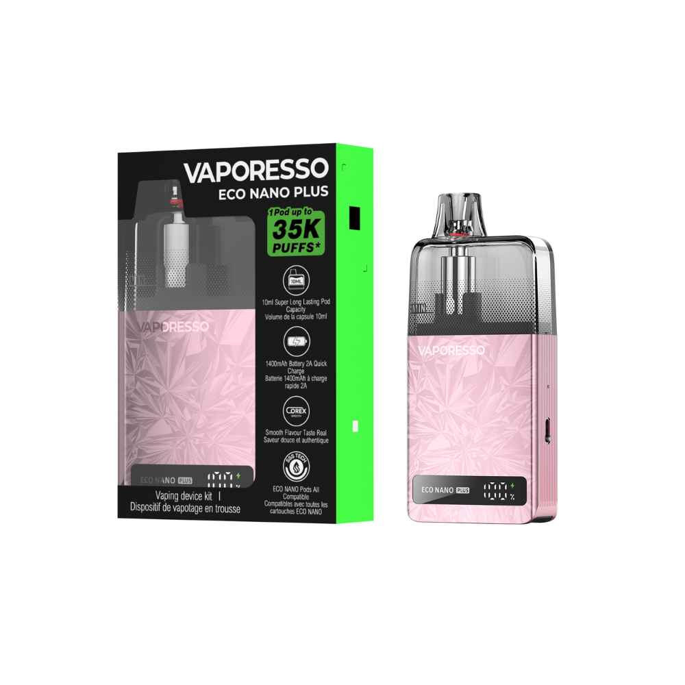 VAPORESSO ECO NANO PLUS POD KIT [CRC] - CORAL PINK