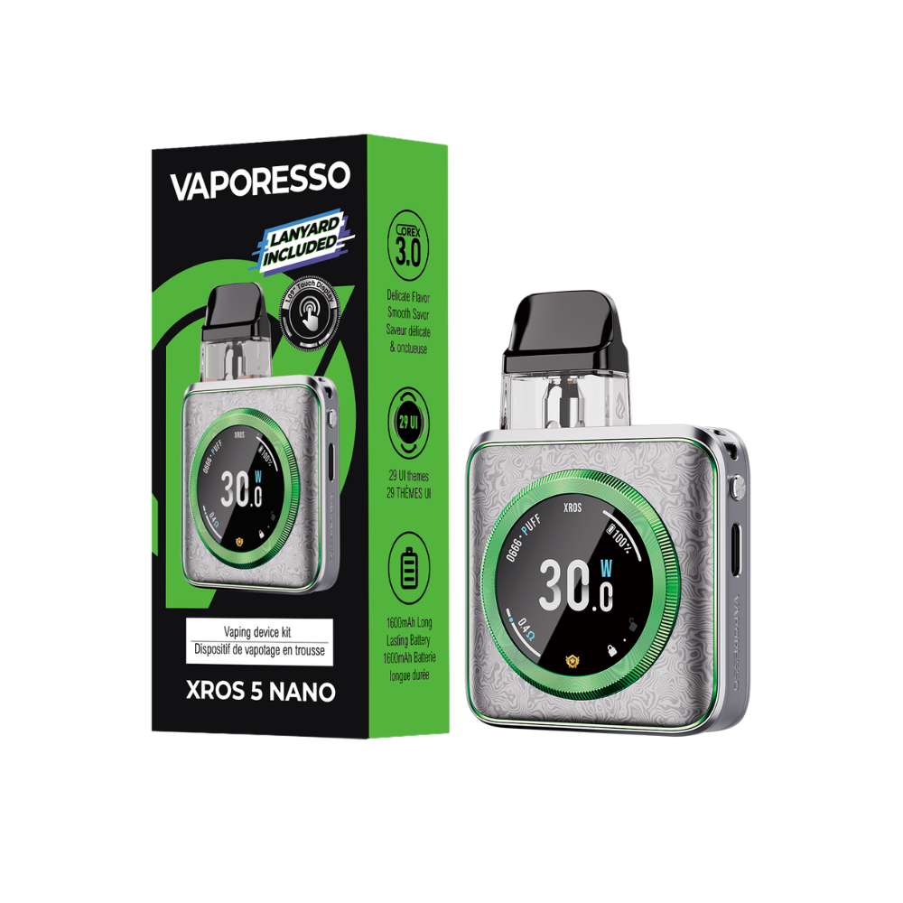 VAPORESSO XROS 5 NANO POD KIT [CRC] - DAMASCUS SILVER