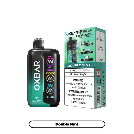 Rocky Vapor Oxbar Tri Fusion - Double Mint (5pc/Carton) [Federal]