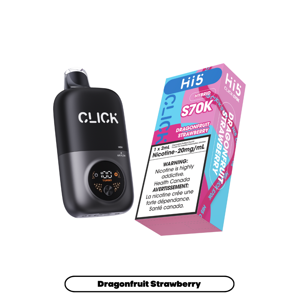 Hi5 Click S70k -  Dragonfruit Strawberry (4pc/Carton) {Starter Kit} [Federal]