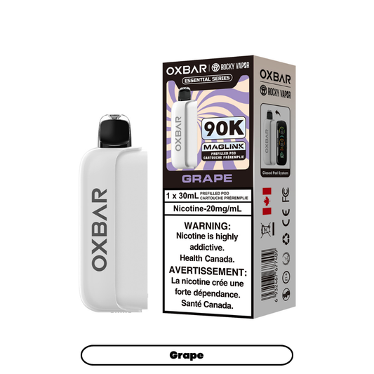 Rocky Vapor Oxbar Maglink - Essential Series - Grape (4pc/Carton) [Federal] {Prefilled Pods}