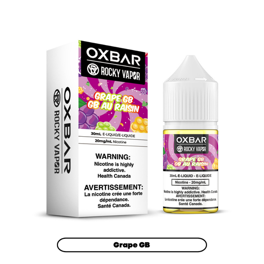 Rocky Vapor Oxbar E-liquids - Grape GB [Federal]