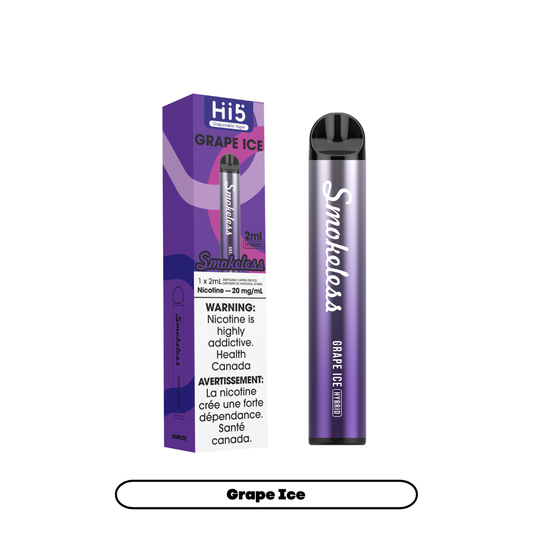 Hi5 Smokeless - Grape Ice (6pc/Carton) [Federal]