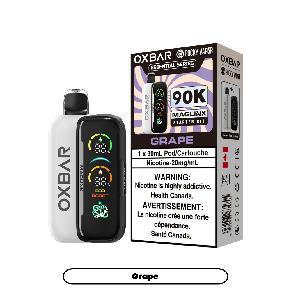 Rocky Vapor Oxbar Maglink - Essential Series - Grape (4pc/Carton) [Federal] {Starter Kit}