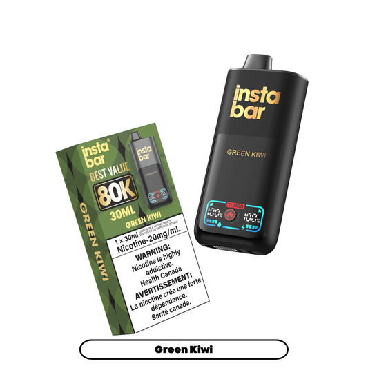 Insta Bar 80K - Green Kiwi (4pc/Carton) [Federal]