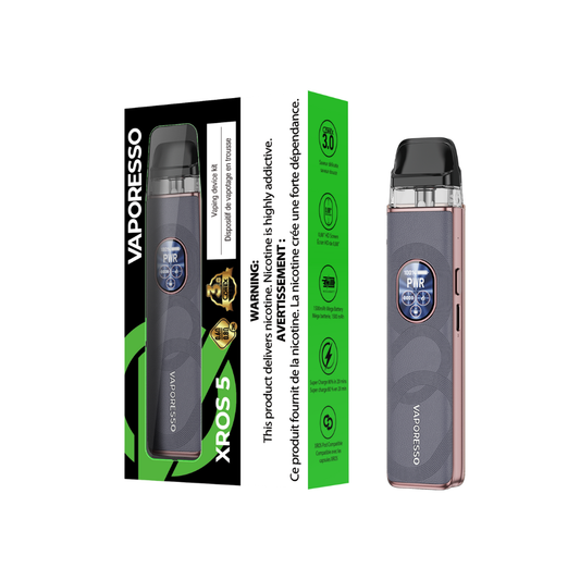 VAPORESSO XROS 5 POD KIT [CRC] - GREY LEATHER