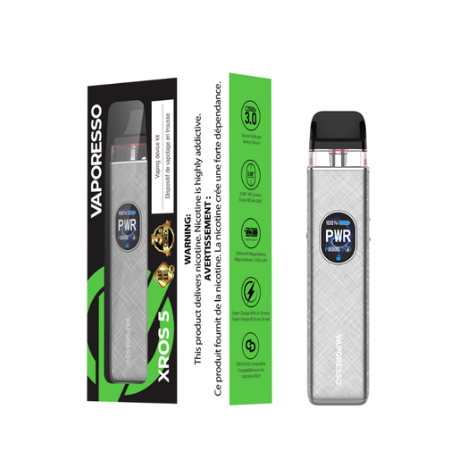 VAPORESSO XROS 5 POD KIT [CRC] - GREY SILK