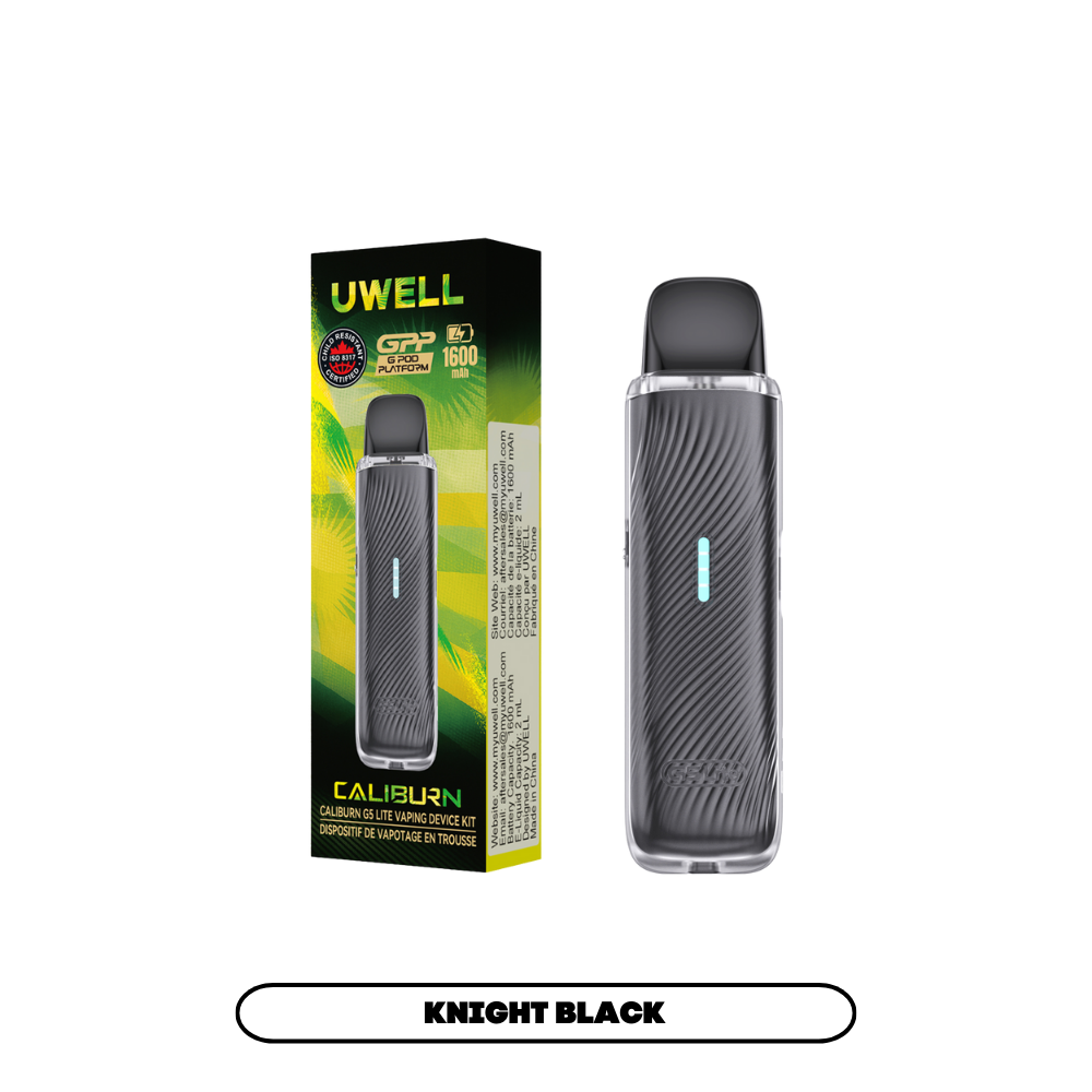 UWELL CALIBURN G5 LITE POD KIT [CRC] - KNIGHT BLACK