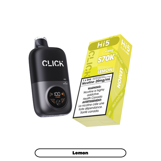 Hi5 Click S70k -  Lemon (4pc/Carton) {Starter Kit} [Federal]