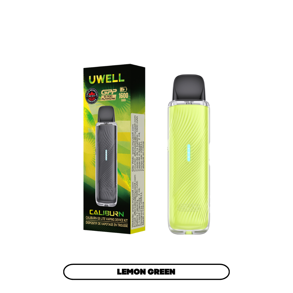 UWELL CALIBURN G5 LITE POD KIT [CRC] - LEMON GREEN
