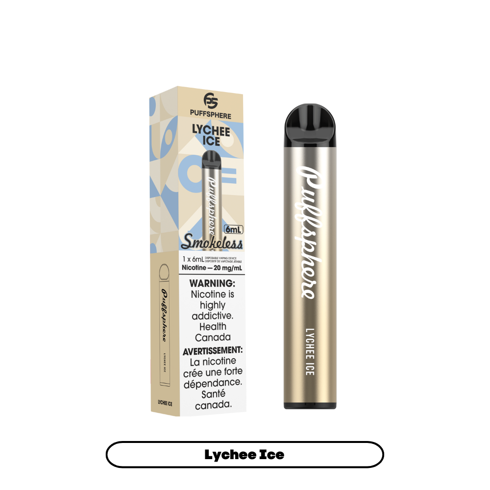 Puffsphere Smokeless - Lychee Ice (6pc/Carton) [Federal]