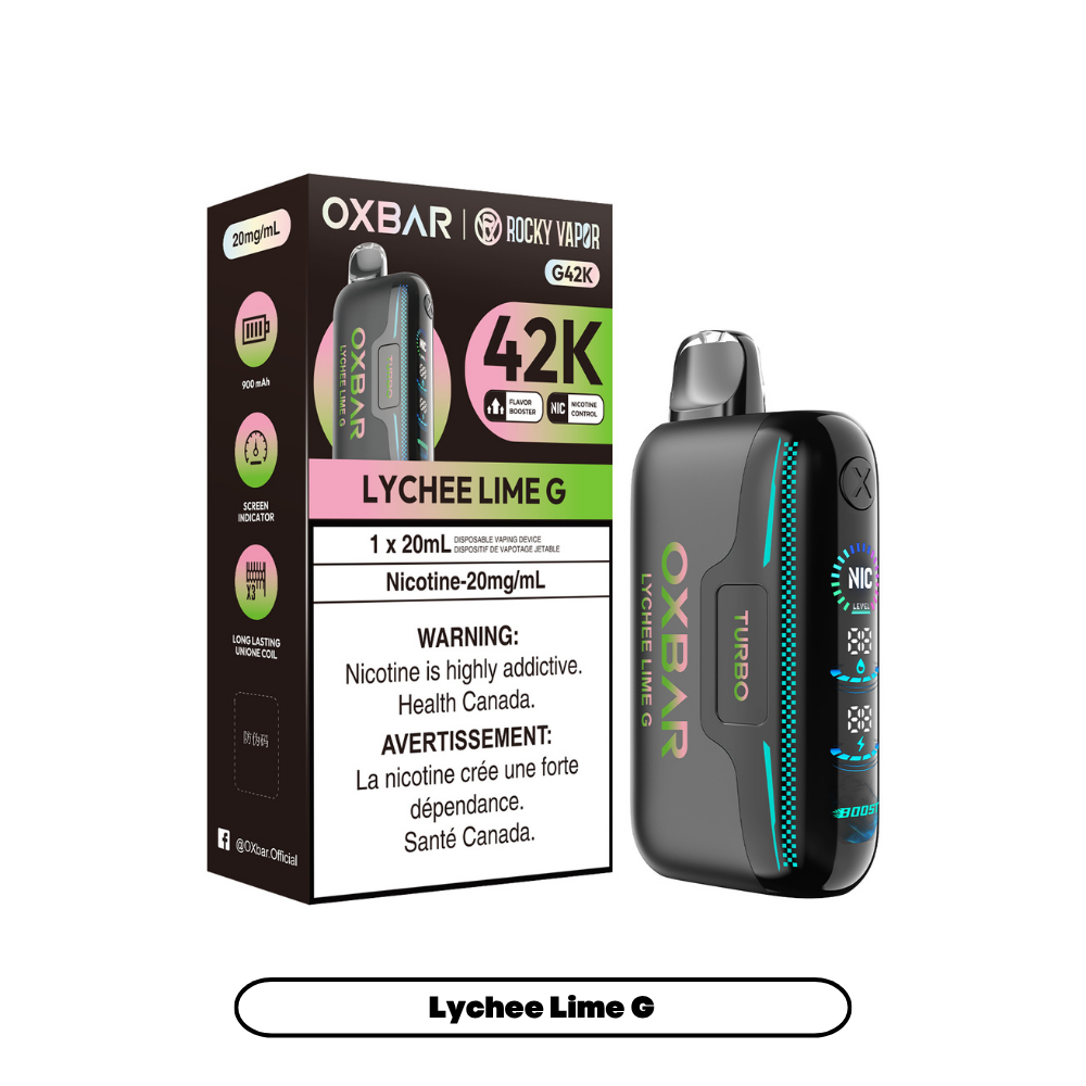 Rocky Vapor Oxbar G42K - Lychee Lime G (4pc/Carton) [Federal]