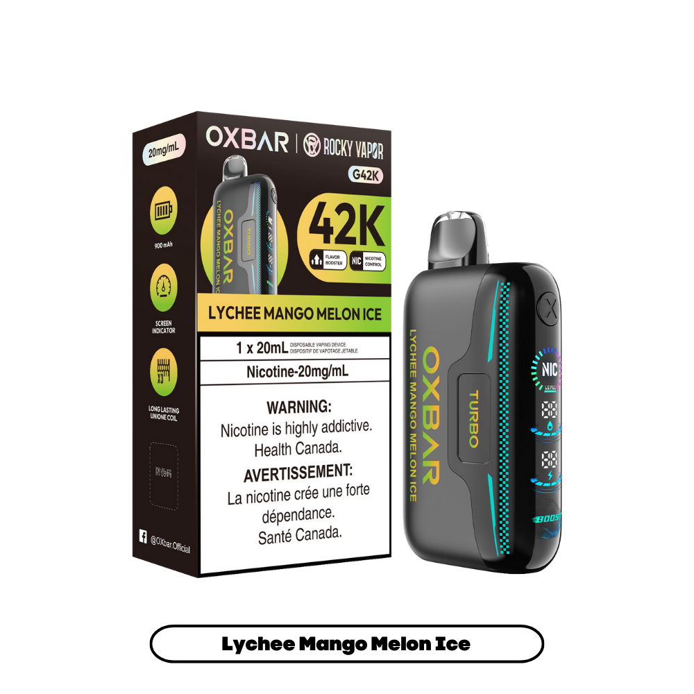 Rocky Vapor Oxbar G42K - Lychee Mango Melon Ice (4pc/Carton) [Federal]