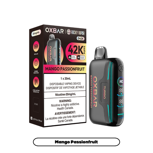 Rocky Vapor Oxbar G42K - Mango Passionfruit (4pc/Carton) [Federal]