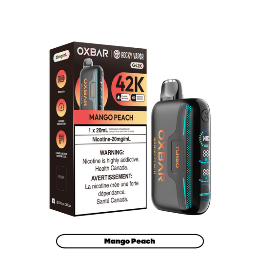 Rocky Vapor Oxbar G42K - Mango Peach (4pc/Carton) [Federal]