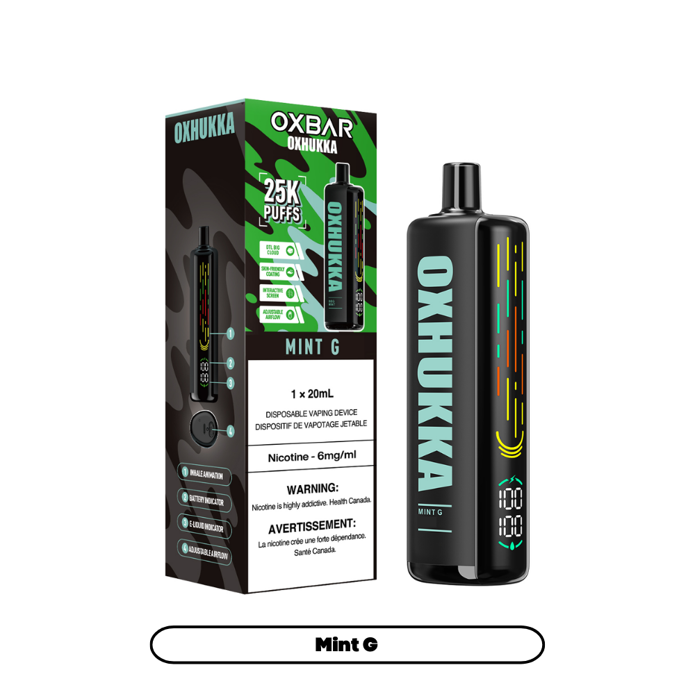 Oxbar Oxhukka- Mint G (4pc/Carton) [Federal]