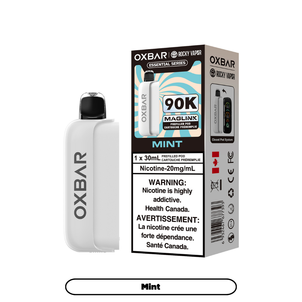 Rocky Vapor Oxbar Maglink - Essential Series - Mint (4pc/Carton) [Federal] {Prefilled Pods}