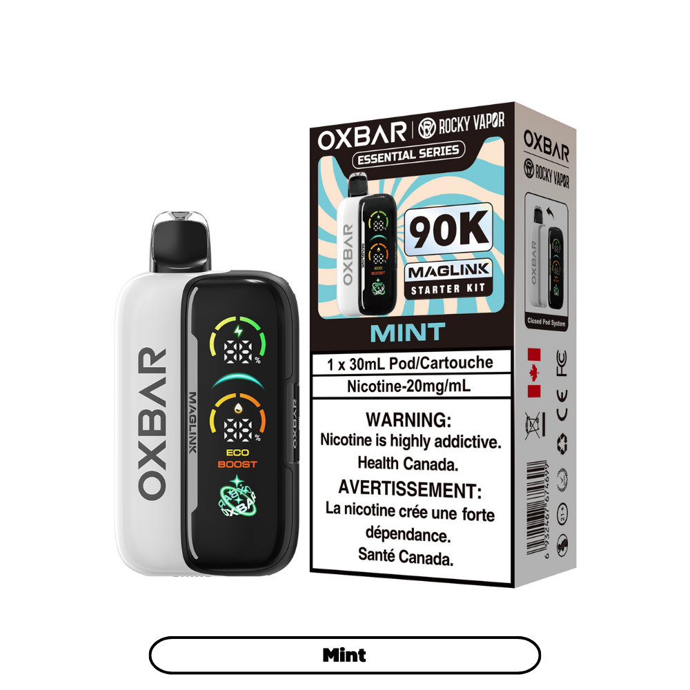 Rocky Vapor Oxbar Maglink - Essential Series - Mint (4pc/Carton) [Federal] {Starter Kit}