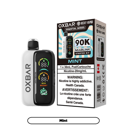 Rocky Vapor Oxbar Maglink - Essential Series - Mint (4pc/Carton) [Federal] {Starter Kit}