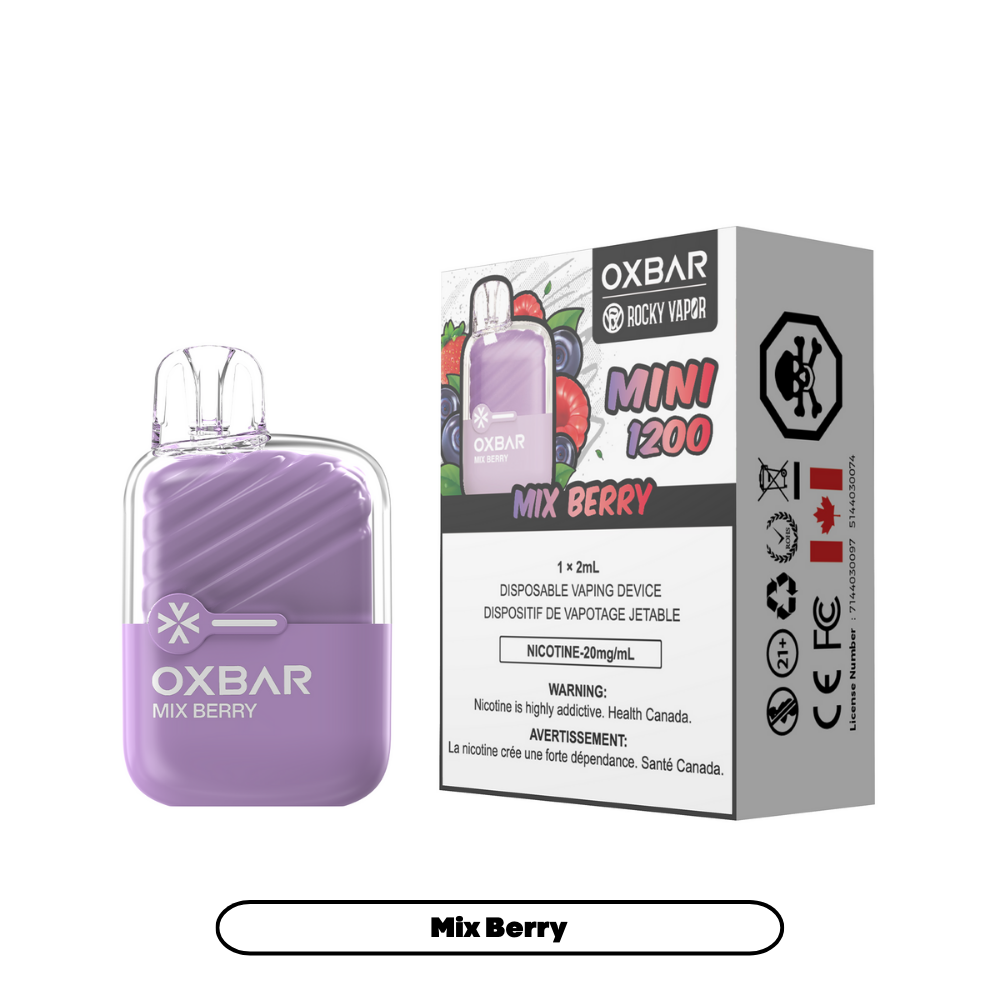 Rocky Vapor Oxbar Mini 1200 - Mix Berry (5pc/Carton) [Federal]