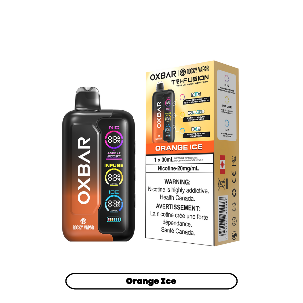 Rocky Vapor Oxbar Tri Fusion - Orange Ice (5pc/Carton) [Federal]