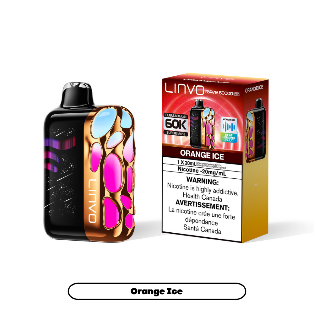 Linvo Rave 60000 Pro - Orange Ice (4pc/Carton) [Federal]