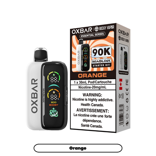 Rocky Vapor Oxbar Maglink - Essential Series - Orange (4pc/Carton) [Federal] {Starter Kit}