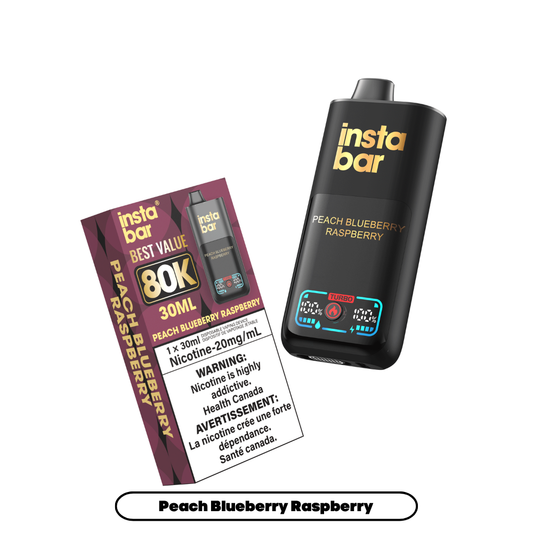Insta Bar 80K - Peach Blueberry Raspberry (4pc/Carton) [Federal]