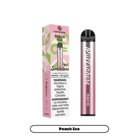 Puffsphere Smokeless - Peach Ice (6pc/Carton) [Federal]