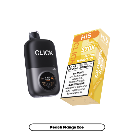 Hi5 Click S70k -  Peach Mango Ice (4pc/Carton) {Starter Kit} [Federal]