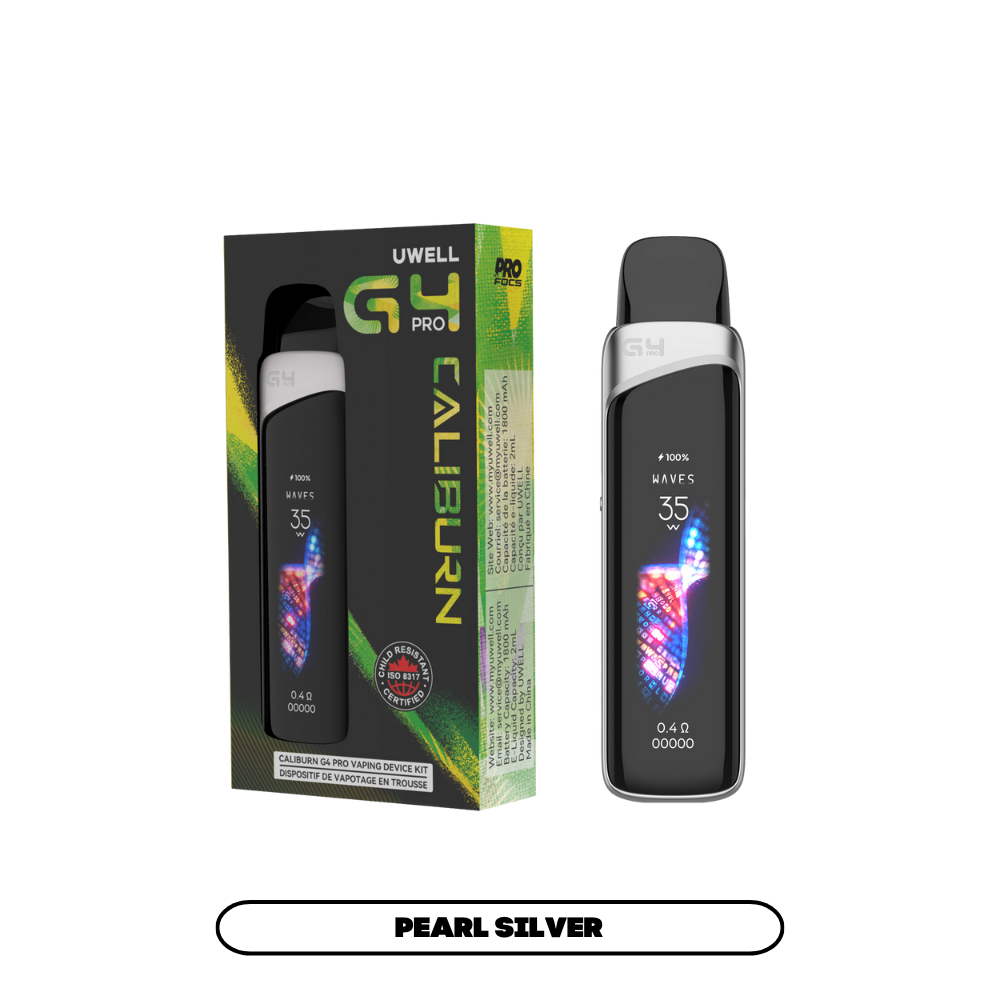 UWELL CALIBURN G4 PRO POD KIT [CRC] - PEARL SILVER