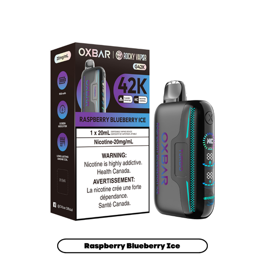 Rocky Vapor Oxbar G42K - Raspberry Blueberry Ice (4pc/Carton) [Federal]