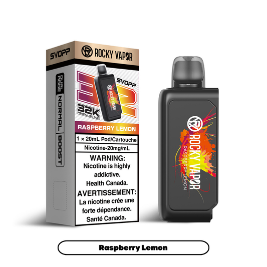 Rocky Vapor Svopp [Prefilled Pods] 32K - Raspberry Lemon (4pc/Carton) [Federal]